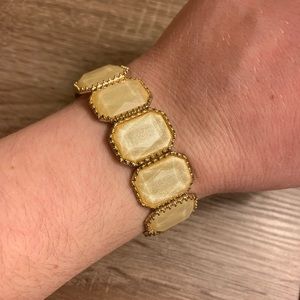 Stretchy gemstone bracelet